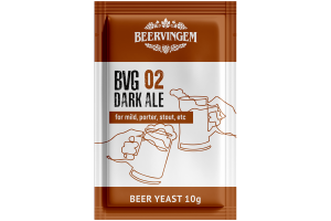 Пивные дрожжи Beervingem для темного пива "Dark Ale BVG-02", 10 г